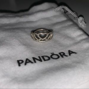 Pandora Heart Tiara Ring